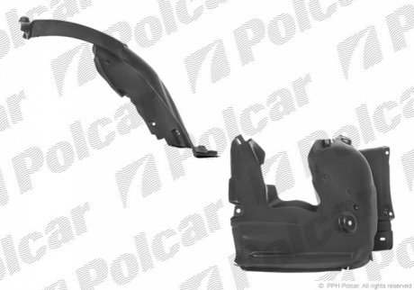 Подкрылок левый POLCAR 2040FL-2