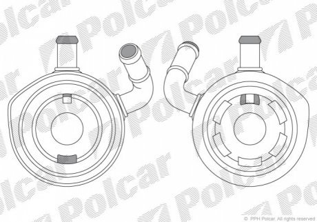 Радиаторы масла POLCAR 6060L81