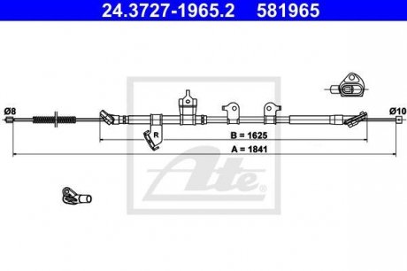 Троси гальм ATE 24.3727-1965.2