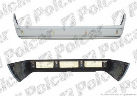 Бампер задній, MERCEDES 124 90-92 POLCAR 501496-1