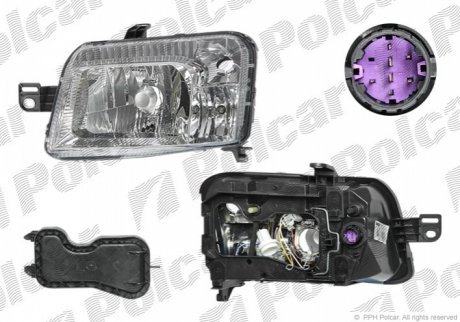 Фара основная POLCAR 3003101U