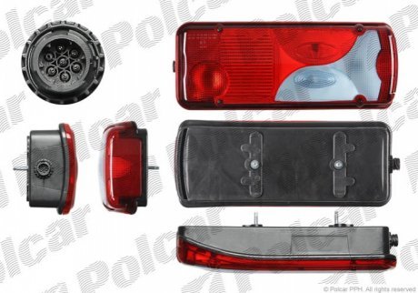 Фонарь задний POLCAR 99LT118E