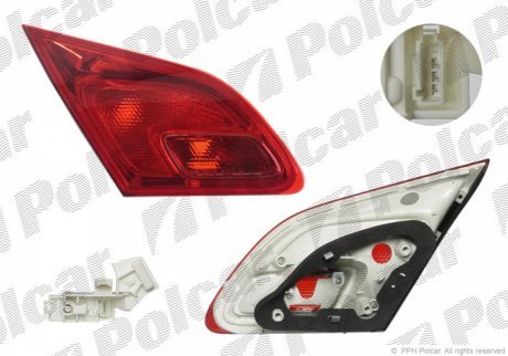Ліхтар задній ASTRA J, 09.09- POLCAR 5511882U