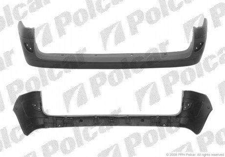 Бампер задний POLCAR 606196-2