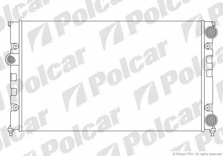 Радиаторы охлаждения POLCAR 953808A2 (фото 1)