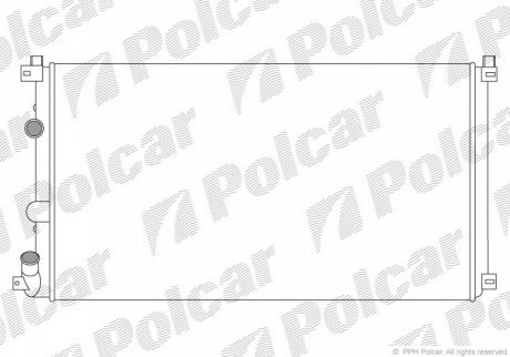 Радиаторы охлаждения POLCAR 604208A1