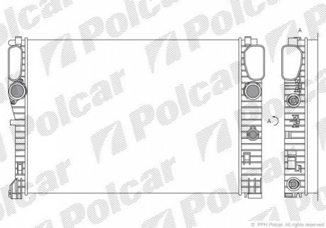 Радиаторы охлаждения POLCAR 501608-1 (фото 1)