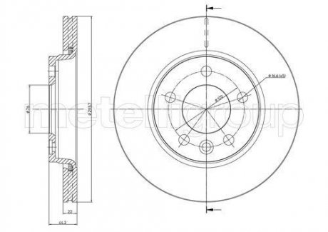 Тормозной диск CIFAM 800-728