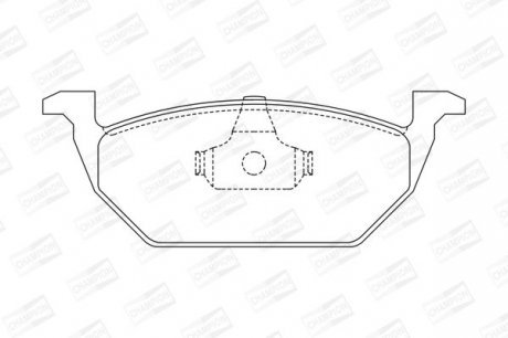VW Тормозные колодки передн.Golf IV 1.6/1.9TDi/AUDI A3,Skoda Fabia,Octavia Champion 571985CH