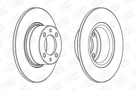 DB Диск тормозной передн. W168 Champion 562049CH