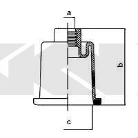 Пыльник рулевого механизма SPIDAN GKN 83922