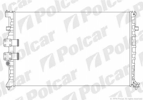 Радиаторы охлаждения POLCAR 574608A0 (фото 1)