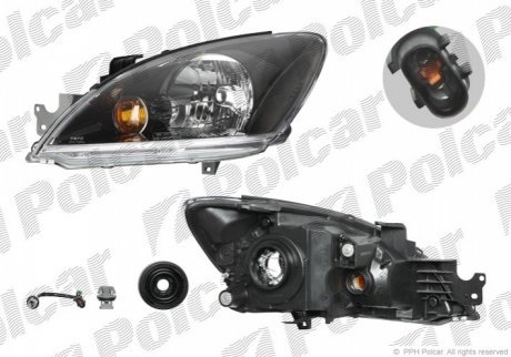 Фара основна MITSUB. LANCER, 03- POLCAR 5233100E