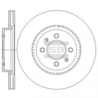 Диск гальмівний HI-Q SD2043