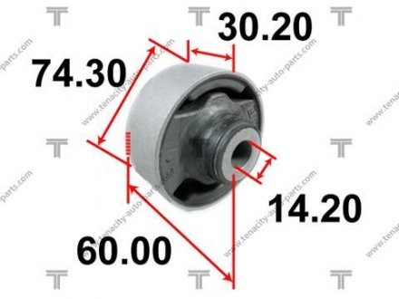 Сайлентблок рычага honda k20 accord 02-07 Tenacity AAMHO1018