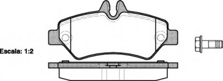 Комплект тормозных колодок, дисковый тормоз WOKING P1346300