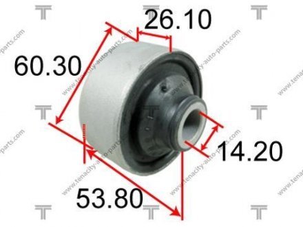 Сайлентблок рычага mitsubishi lancer 02- Tenacity AAMMI1016