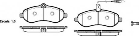 Комплект тормозных колодок, дисковый тормоз WOKING P1392301
