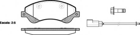 Комплект тормозных колодок, дисковый тормоз WOKING P1351302 (фото 1)