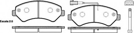 Комплект тормозных колодок, дисковый тормоз WOKING P1375301 (фото 1)