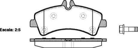 Комплект тормозных колодок, дисковый тормоз WOKING P1347300