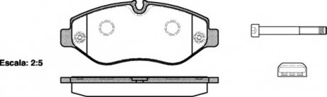 Комплект тормозных колодок, дисковый тормоз WOKING P1345300 (фото 1)