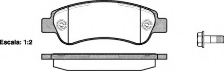 Комплект тормозных колодок, дисковый тормоз WOKING P1338300 (фото 1)