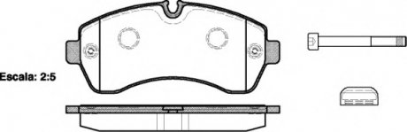 Комплект тормозных колодок, дисковый тормоз WOKING P1343300 (фото 1)