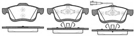 Комплект тормозных колодок, дисковый тормоз WOKING P1083301 (фото 1)