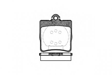 Комплект тормозных колодок, дисковый тормоз WOKING P778300 (фото 1)