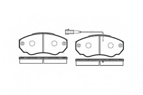 Комплект тормозных колодок, дисковый тормоз WOKING P860301