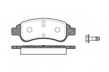 Комплект тормозных колодок, дисковый тормоз WOKING P940330 (фото 1)