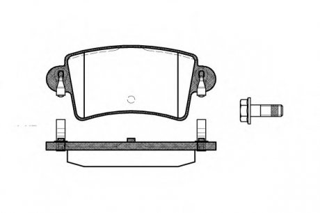 Комплект тормозных колодок, дисковый тормоз WOKING P933300 (фото 1)
