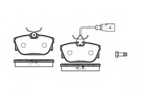Комплект тормозных колодок, дисковый тормоз WOKING P667301