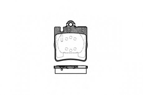 Комплект тормозных колодок, дисковый тормоз WOKING P609300 (фото 1)
