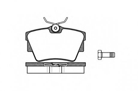 Комплект тормозных колодок, дисковый тормоз WOKING P491330 (фото 1)