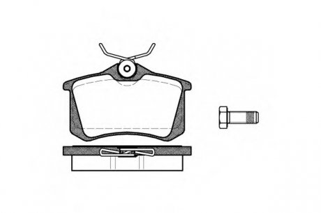 Комплект тормозных колодок, дисковый тормоз WOKING P363301 (фото 1)