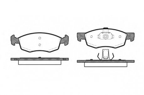 Комплект тормозных колодок, дисковый тормоз WOKING P072330 (фото 1)