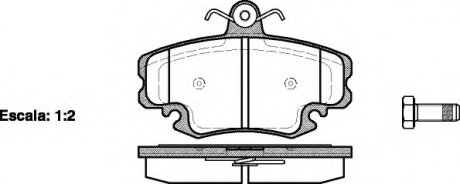 Комплект тормозных колодок, дисковый тормоз WOKING P041320