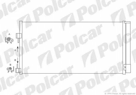 Радиаторы кондиционера POLCAR 6039K81X (фото 1)