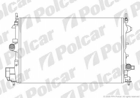 Радиаторы охлаждения POLCAR 5518085X (фото 1)