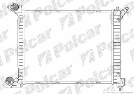 Радиаторы охлаждения POLCAR 510108-4 (фото 1)