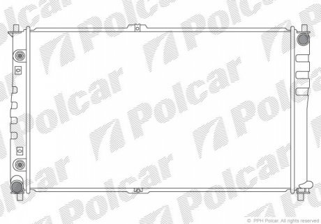 Радиаторы охлаждения POLCAR 4140084X (фото 1)