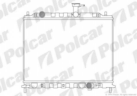 Радіатор охолодження, RIO II (JB), 03.05-1 POLCAR 4117083X