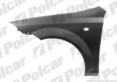 Крило переднє правий, CHEVROLET LACETTI HB POLCAR 250502