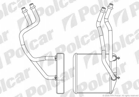 Радіатор обігріву POLCAR 3024N81X