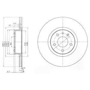 Тормозной диск Delphi BG3420