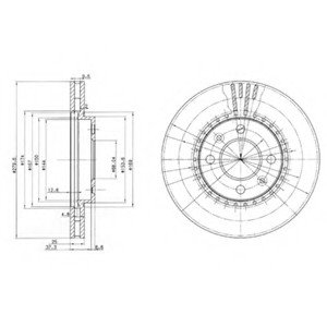 Тормозной диск Delphi BG2619