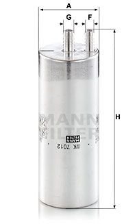 Фільтр паливний MANN MANN-FILTER WK 7012