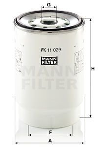 FILTR PALIWA SEPARATOR MANN TRUCK MAN TGX EURO 6 MANN-FILTER WK 11 029 Z